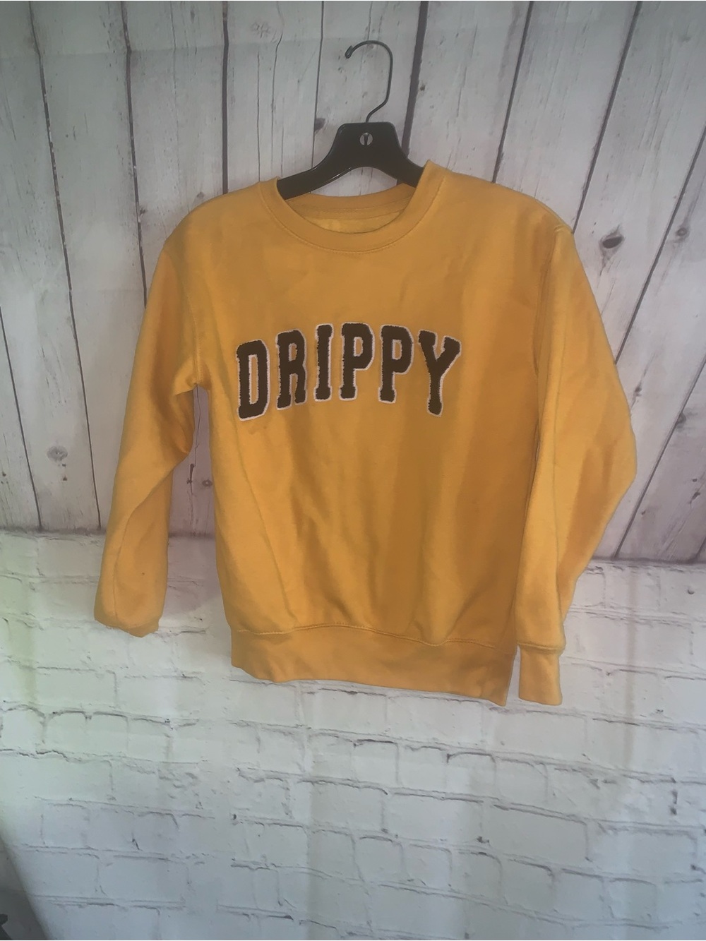 Eighty Eight Yellow 'DRIPPY' Crewneck Sweatshirt - Men